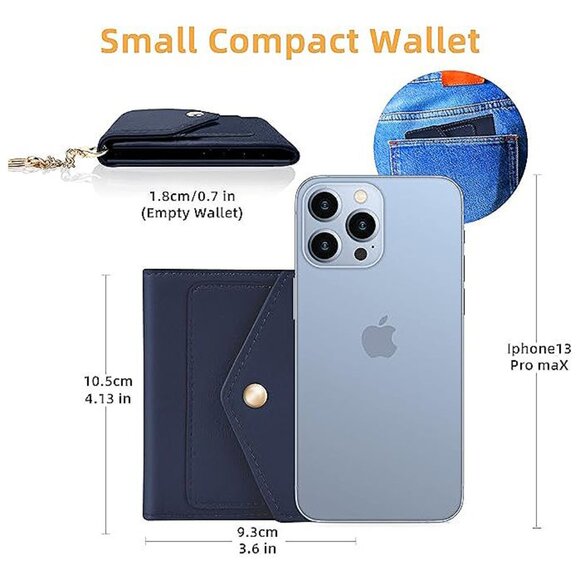 Womens Wallet RFID Blocking Small Wallets Woman Credit Card Holder Trifold - Picture 2 of 7